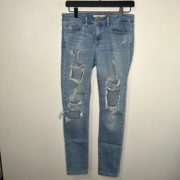 Levi's 711 Skinny Distressed Jeans‎ - Picture 1 of 5